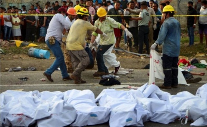 extorsión accidente México Guatemala