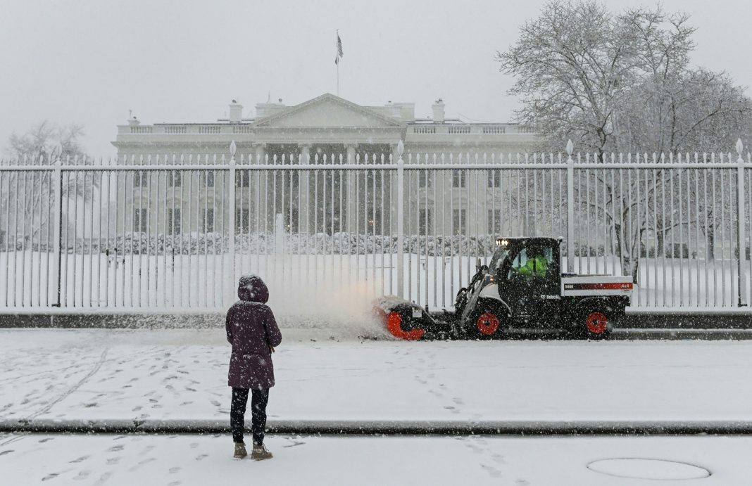 tormenta de nieve en washington