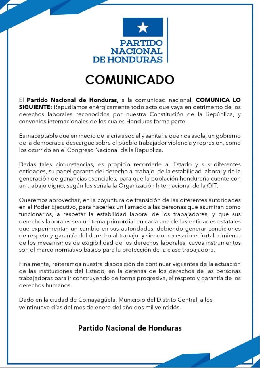 PN pide estabilidad laboral 