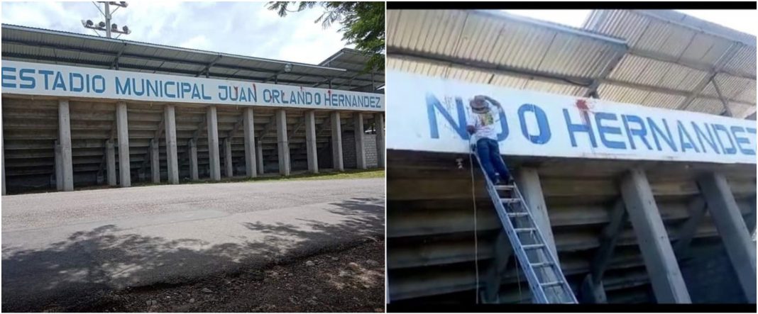 Borran nombre de JOH de estadio