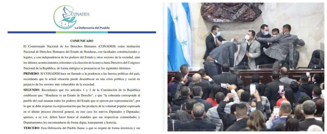 CONADEH paz diálogo políticos