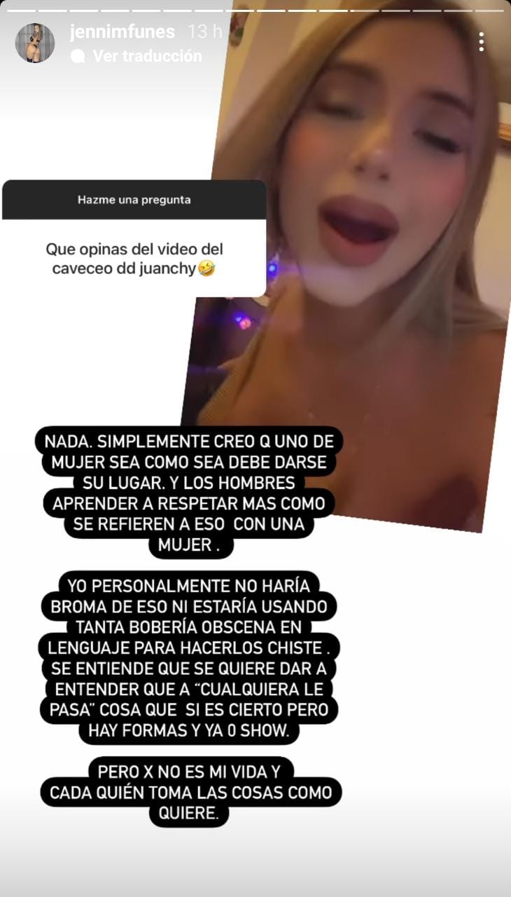 funes habla del vídeo íntimo de tiktokers