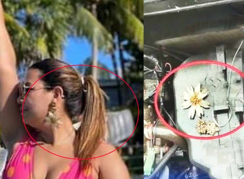 Una de las evidencias es un arete.