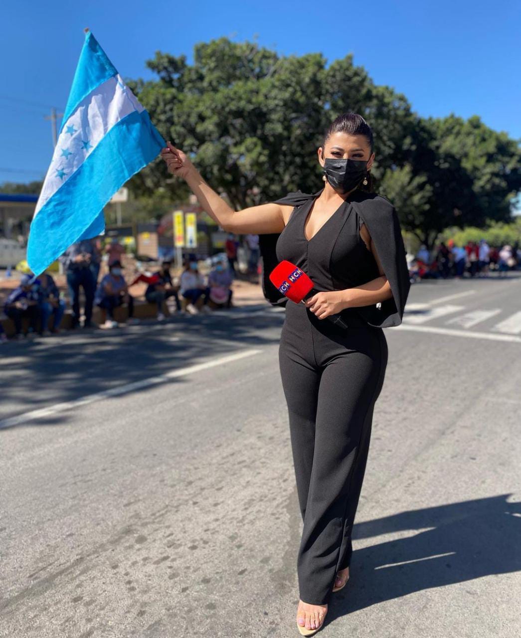 vestidos presentadoras transmisión toma de posesión