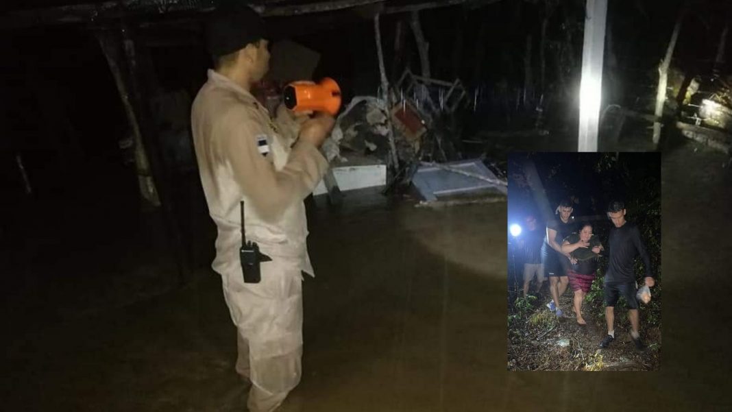 crecida de ríos en Atlántida