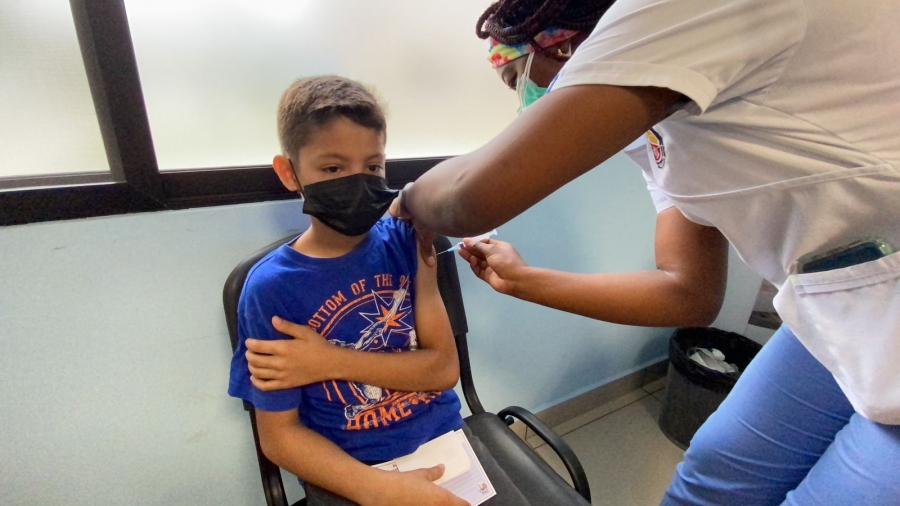 niños que se han vacunado contra el COVID