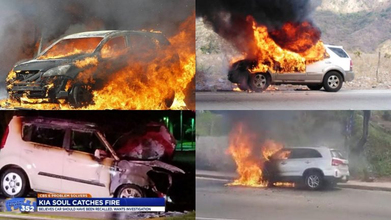 Kia incendio motor apagado