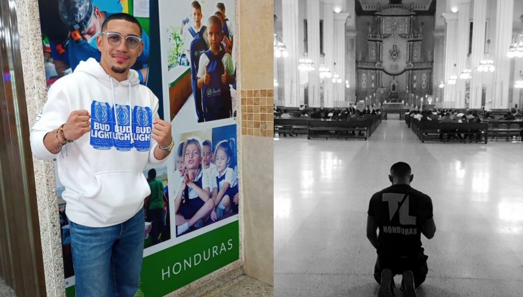 Teófimo visita Virgen de Suyapa