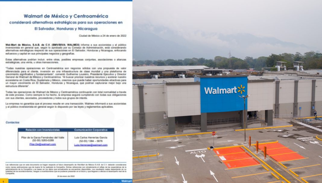 Venta tiendas Walmart