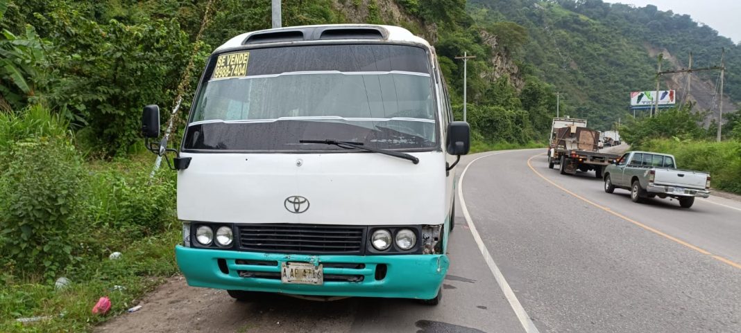 matan hombre en bus de Cofradía