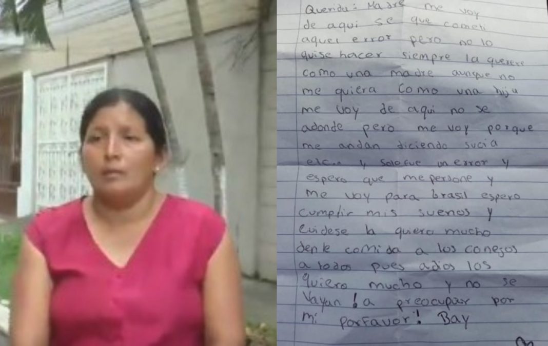 niña huye de su casa en La Ceiba