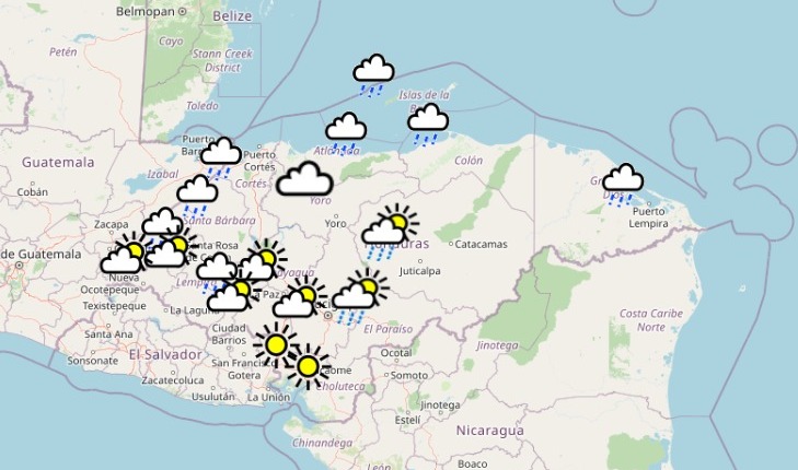Mapa de lluvias 20 de febrero del 2022