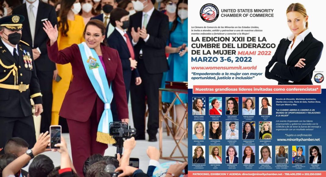 Xiomara en cumbre de mujeres