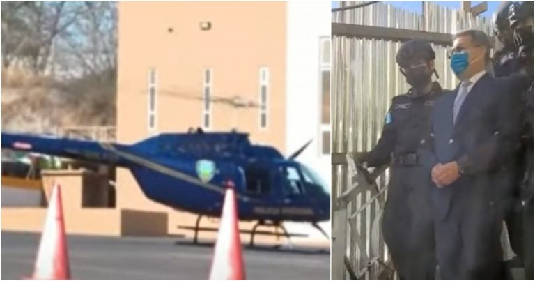 Llegada de JOH a la CSJ