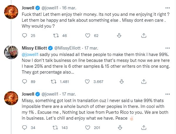 missy elliott jowell le responde