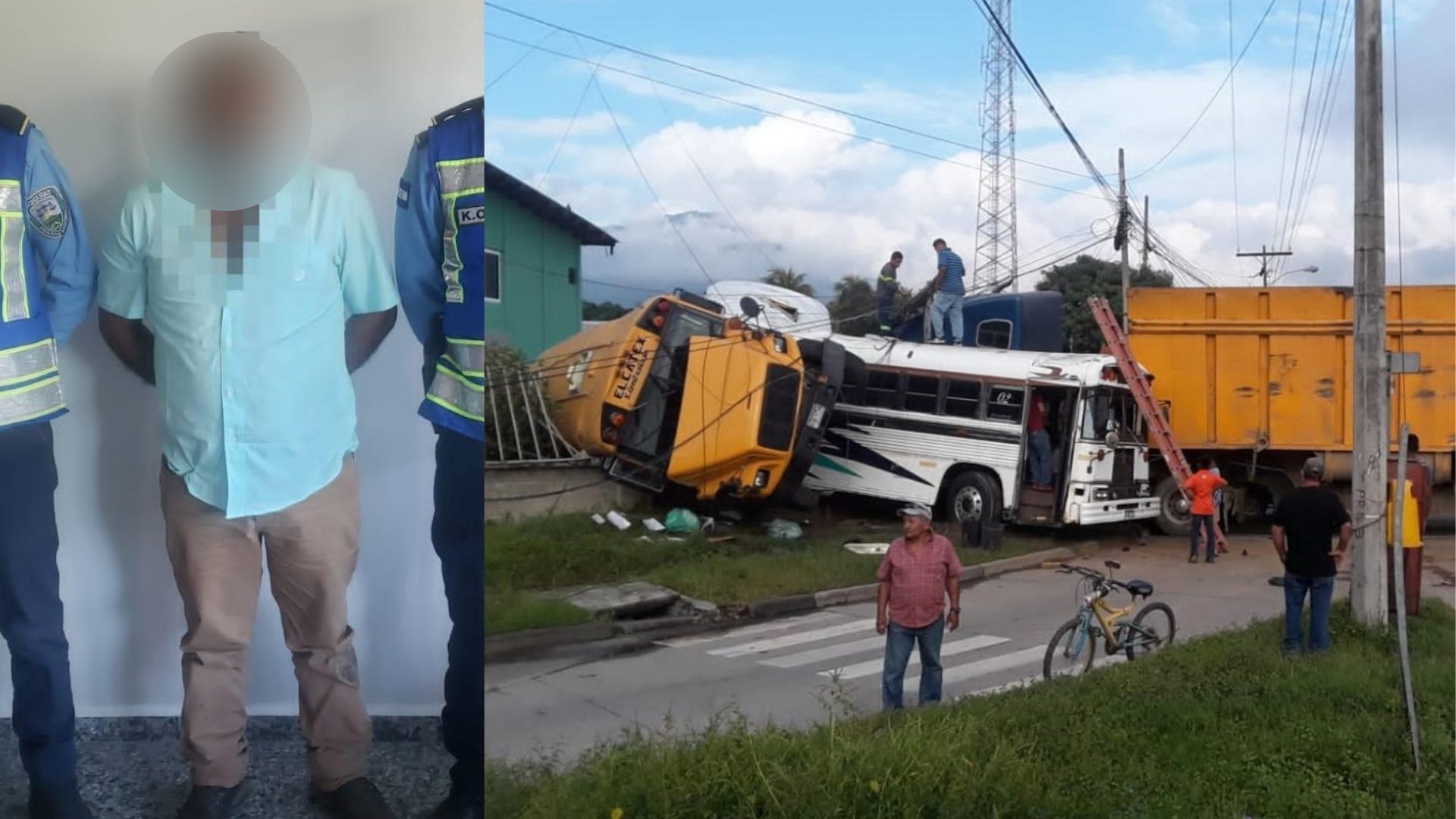 conductor rastra accidente en SPS