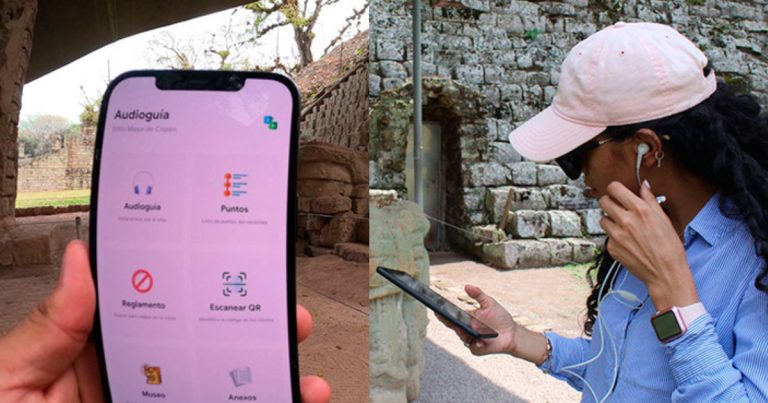 Presentan novedosa guía auditiva para turistas en Ruinas de Copán