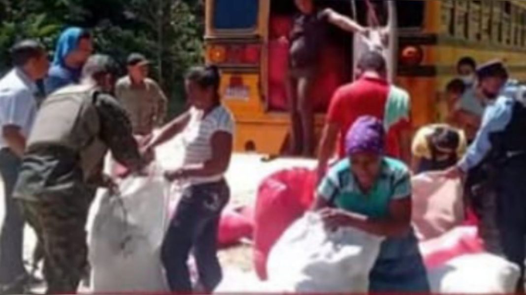 Olancho hombres sacos marihuana