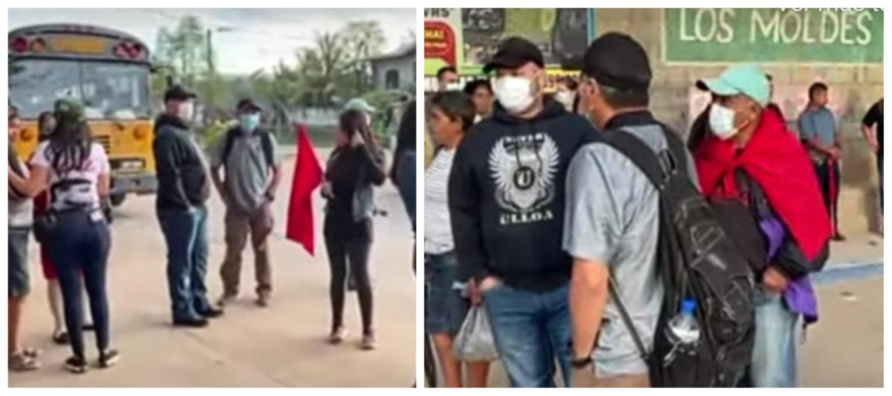 protesta represa "El Cajón"