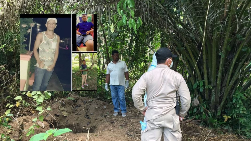 cadáveres en fosa clandestina en Atlántida