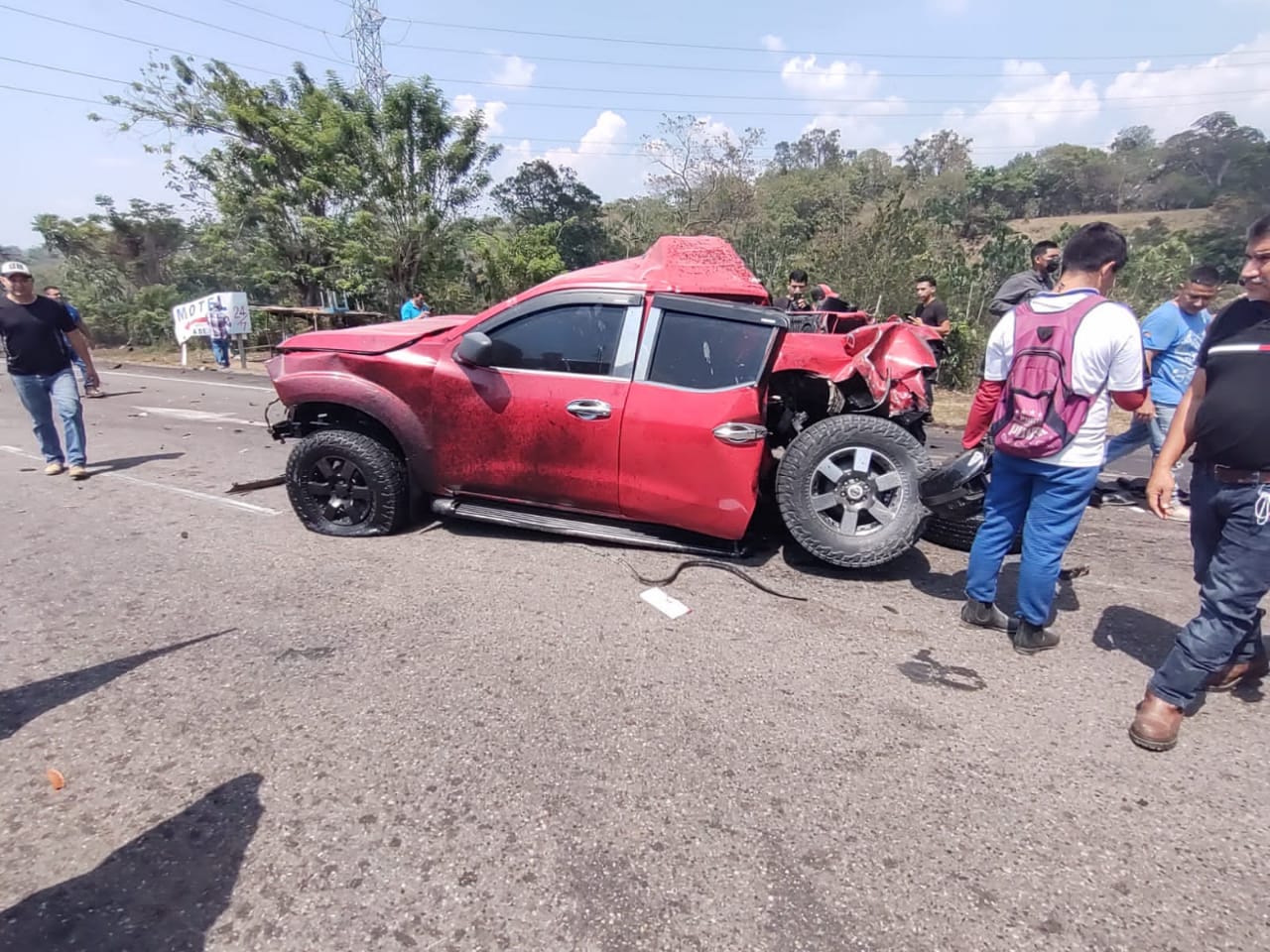 accidente en Yojoa 