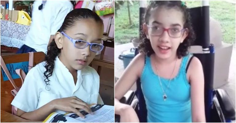 niña hondureña se recupera con bala perdida
