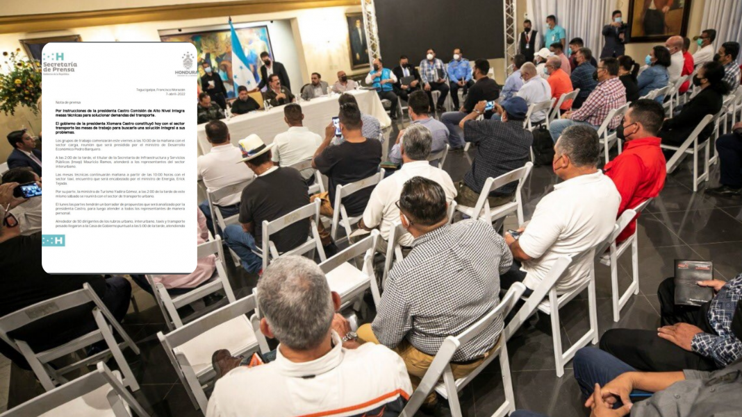 Comisión de diálogo con transportistas