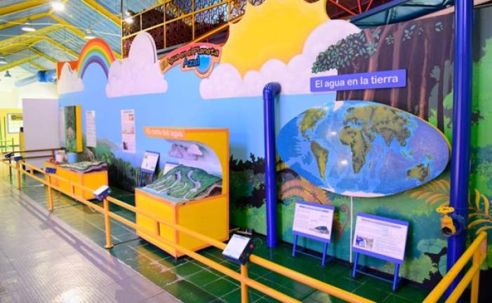 En el museo enseñan sobre el ciclo del agua.