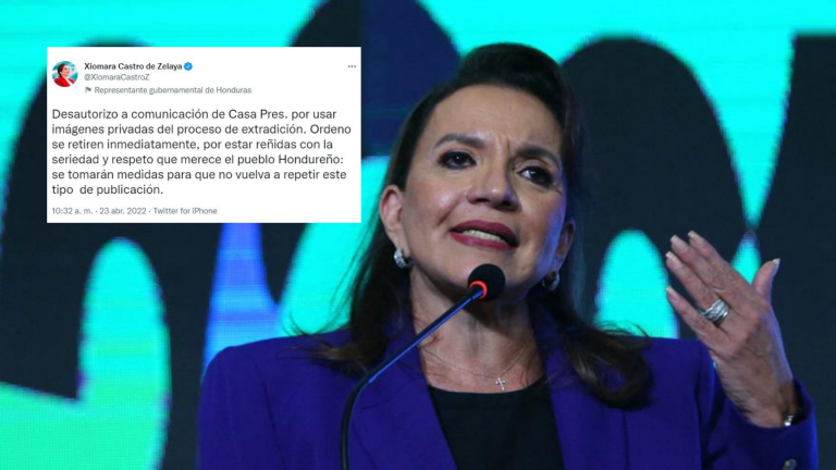 presidenta desautoriza imágenes extradición JOH