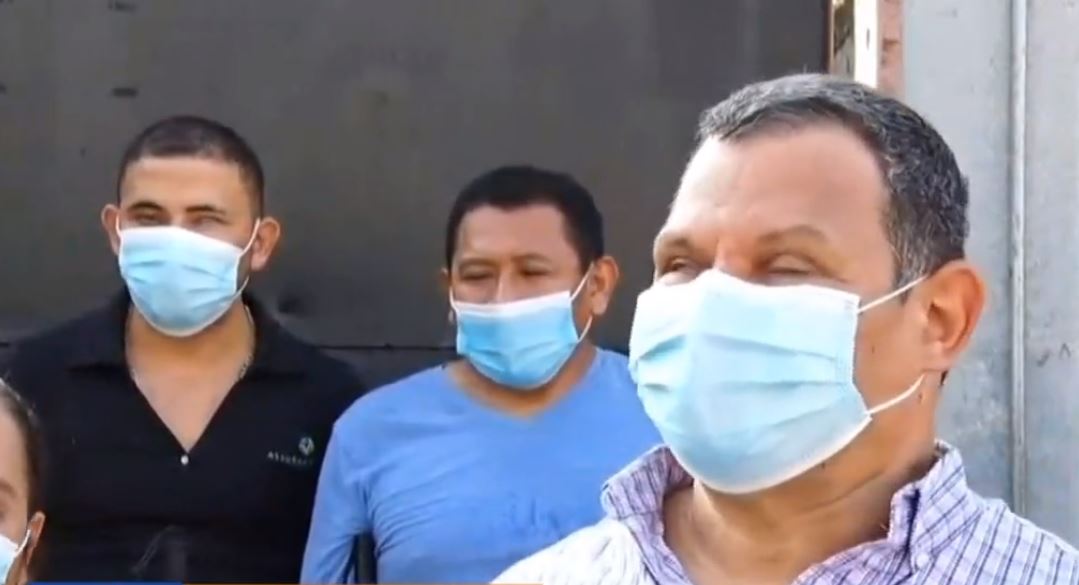 Miembros de la Fundación Luis Braille en San Pedro Sula.