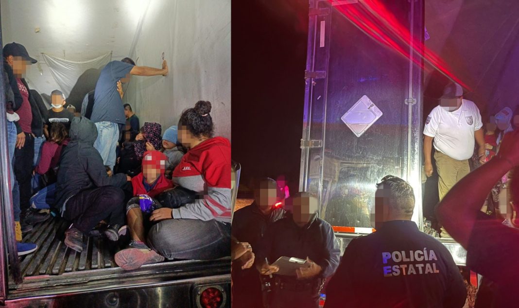 Migrantes hacinados México 2 hondureños