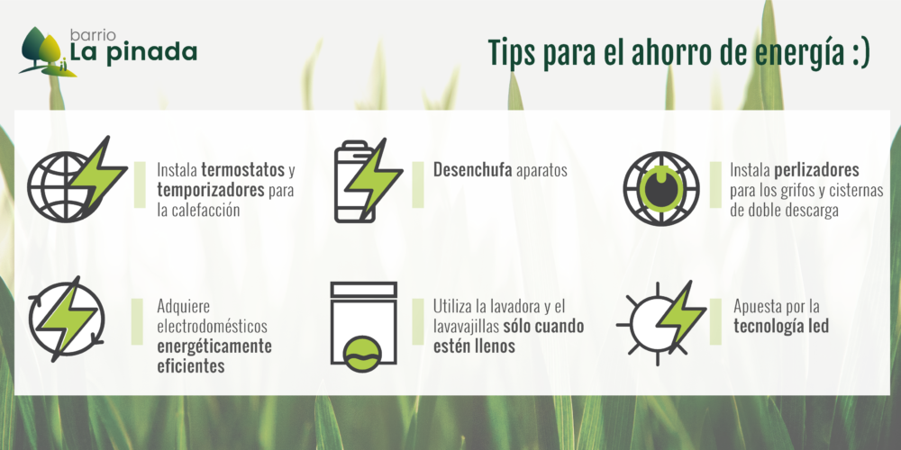 Consejos para ahorrar energía.