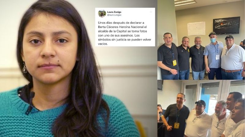 hijas Berta Cáceres reaccionan fotos