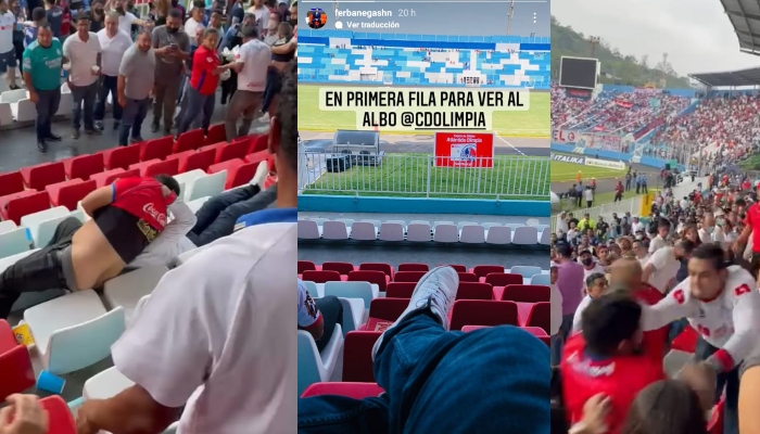 El periodista Fernando evidenció su presencia para ver el clásico capitalino.