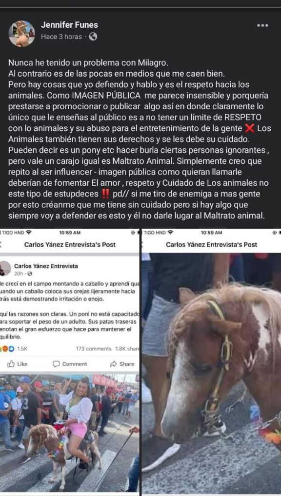 Jennifer Funes arremete Milagro foto