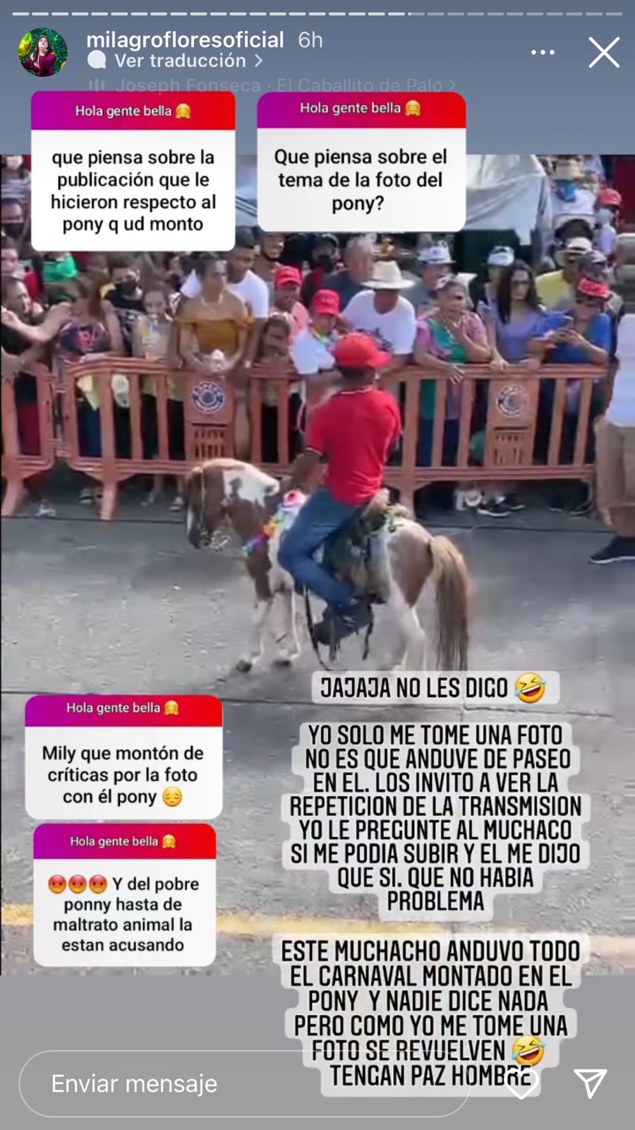 Jennifer Funes arremete Milagro foto