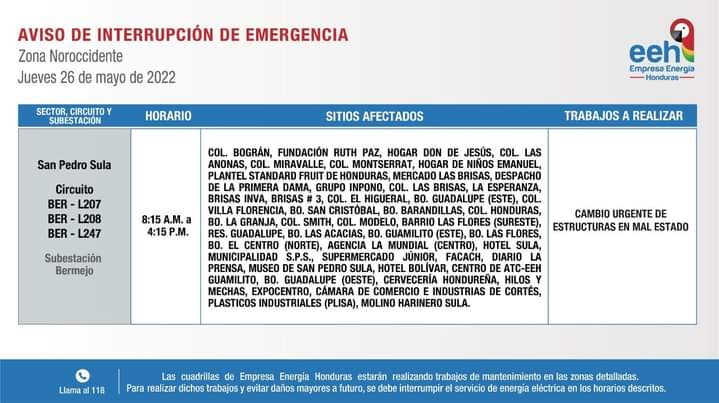cortes de energía