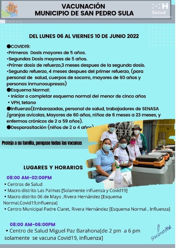 Vacunas del 6 de junio