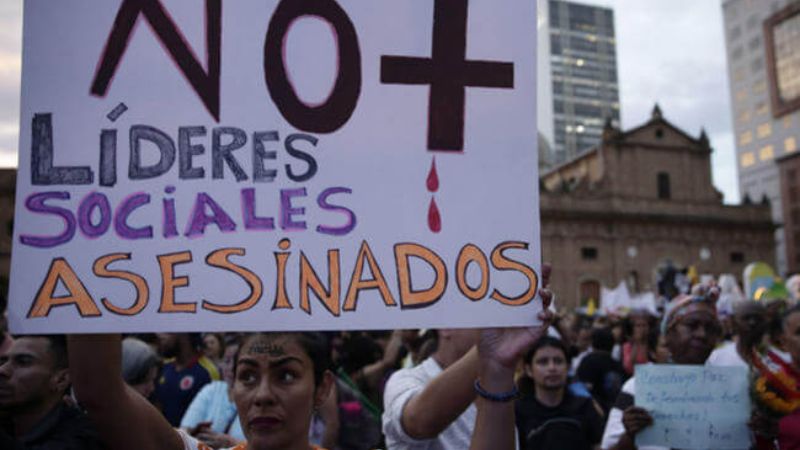 muerte de defensores de derechos humanos