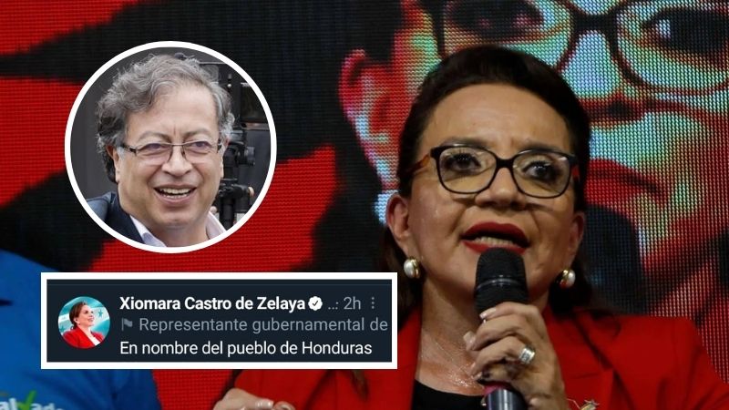 Xiomara felicita a Petro