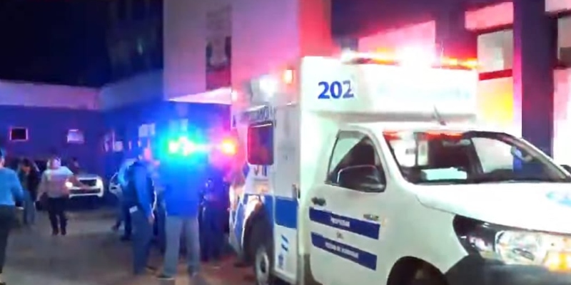 Tras el accidente, el anciano fue traslado hasta el Hospital Escuela.