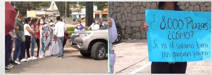 Protestas de estudiantes medicina