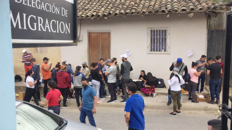 entrada de migrantes a honduras