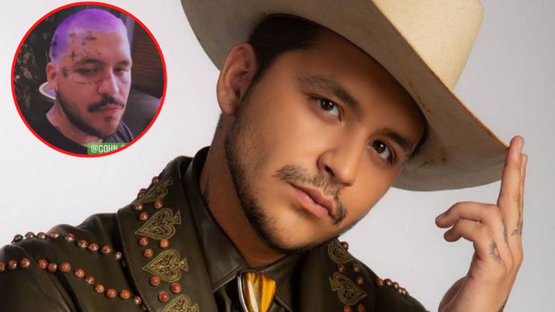 Christian Nodal sorprende colorido cambio