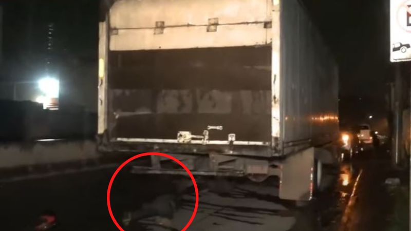 Motociclista muere estrellarse camión TGU