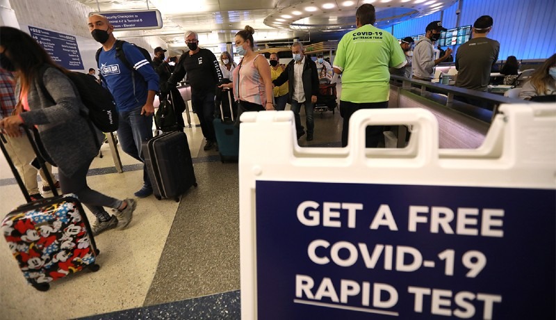 EEUU elimina prueba de covid viajeros