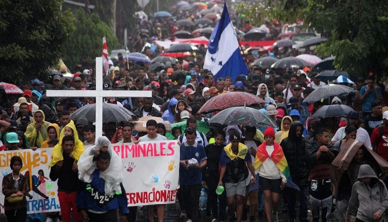 Caravana migrante en México