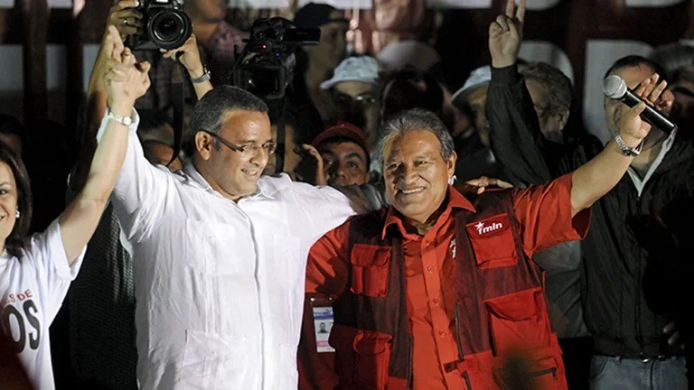 Mauricio Funes y Salvador Sánchez Cerén