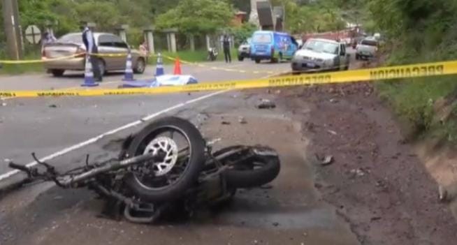 accidente vial en Valle de Ángeles