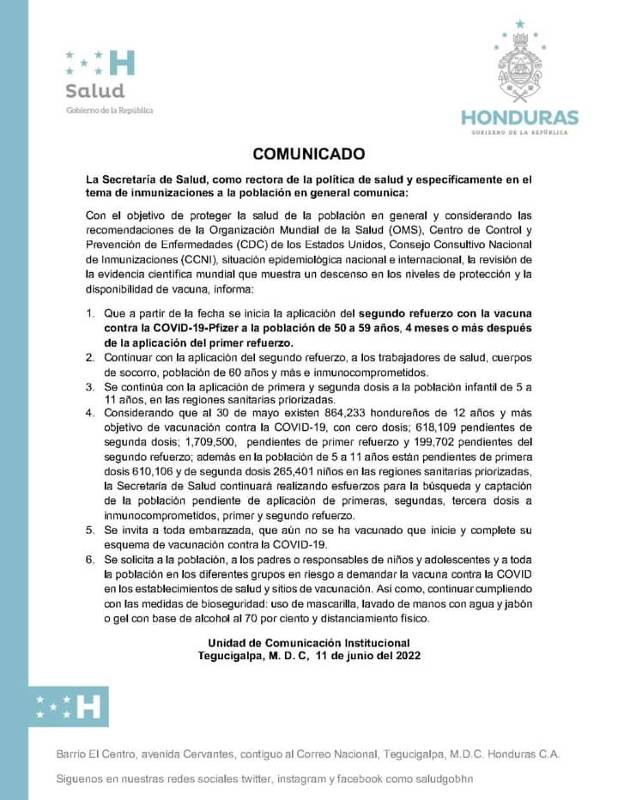 comunicado sesal